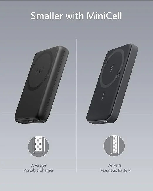 Anker 622 Magnetic Battery (Maggo) 5000mAh - Black - Tashqila Anker 622 Magnetic Battery (Maggo) 5000mAh - Black - Tashqila